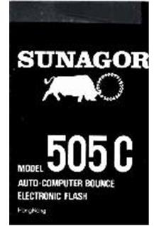 Sunagor 505 C manual. Camera Instructions.
